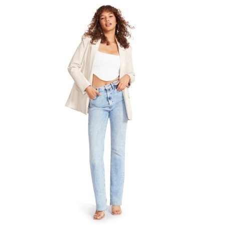 Cream Steve Madden Audrey Women's Blazers | PH 4865AZQ